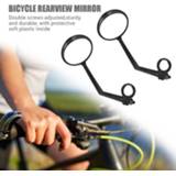 👉 360-Degree Rotation Bike Rearview Mirror Universal Convex MTB Bicycle Rear View Mirror Bike Handlebar Mirror Bike Accessories