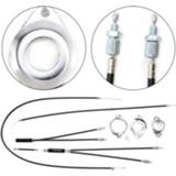 👉 Bike Bicycle Tools 1-1/8 Gyro Brake Cables Front / Rear Spinner Rotor Set Excellent Workmanship Wear Resistance Accessories