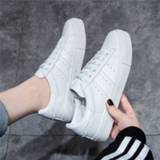 Shoe wit vrouwen meisjes Women Casual Shoes Female Sneakers Flats Girl Breathble Vulcanized Lace Up White Zapatos De Mujer