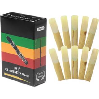 👉 Reed 10pcs/set Bb Clarinet Reeds Traditional Bamboo Strength 2.0 / 2.5 3.0