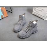 👉 Shoe leather vrouwen New 2020 spring ladies fashion shoes autumn comfortable Martin boots thick ankle female