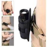 👉 Zaklamp Portable Torch Cover Holder Tactical 360 Degrees Rotatable Flashlight Pouch Holster Case For Belt Hunting Lighting Belts 1