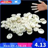 👉 100g/300g/500g Disposable Latex Finger Cots Portable Anti-static Fingertips Protector Glove For Nail Art Dental Factory Workshop