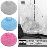 👉 Hangmat Big Garden Swing Chair Basket Seat Cushion Hanging Hammock Egg Rocking Wicker Mat Pad Household 110CM