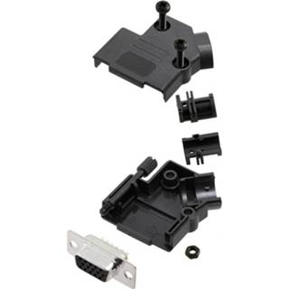 👉 TRU COMPONENTS TCD45PKP09HDS15K 7709656 D-sub female connector-set 45 ° Aantal polen: 15 Soldeerkelk 1 stuk(s)