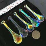 👉 Hanger 5x Crystal Raindrop Chandelier Glass Prism Drop Icicle DIY Pendant Suncatcher Hanging Waterdrop 80mm Ornament