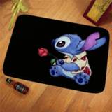 👉 Playmat kinderen Disney Doormat Lilo and Stitch Kids Home Mat Anti Slip Carpet Living Room/Hallway Bath for Rug