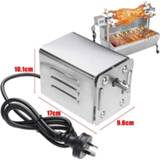 👉 Grill steel BBQ Motor Rotating Stainless Spit Rotisserie for Roasting Furnace Roasted Lambs Piglets Chicken