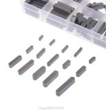 👉 Shaft 140pcs Round Ended Feather Key Parallel Drive Keys Set 8mm 10mm 12mm 16mm 20mm 25mm 30mm Hardware with Box Jy29 20