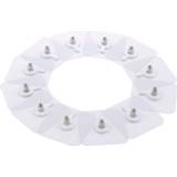 👉 Poster transparent PVC 10Pcs Waterproof Strong Adhesive Nails Wall Seamless Hook Durable Kitchen Bathroom Screw Hanger