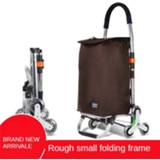 👉 Trolley B-LIFE Stair Climber Dolly Shopping Grocery Foldable Cart with Rolling Swivel Wheels And Oxford Cloth Bag