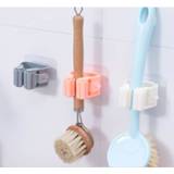👉 Organizer Wall Mounted Mop Holder Brush Broom Hanger Racks Household Adhesive Storage Hook