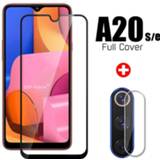 👉 Screenprotector 2in1 a20 s screen protector & camera Lens tempered glass for samsung A 20s 20 a20e a20s 20e protective