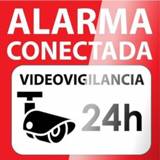 👉 Poster self adhesive for glass 15x15 Alarm Connected Video Surveillance 24H