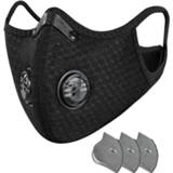 👉 Gezichtsmasker carbon MaskActivated Outdoor valves facemask Unisex Dustproof Protection Cycling Mask With 3 Filters washable reusable face
