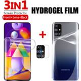 Cover protector 3IN1 Soft Hydrogel Film For samsung galaxy m31s sm-m315f Front+Back+Lens Full Screen on sumsung 31 s m 31s m315f