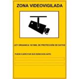 👉 Poster Zone Video surveillance 29,7x21 CM self-adhesive FOR CCTV security CAMERAS LOPD