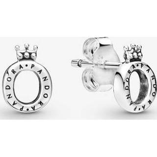 👉 Oorknop zilver vrouwen unisex sterling sterlingzilver PANDORA Gepolijste Kroon O Oorknopjes, Sieraden, No stone, 298295