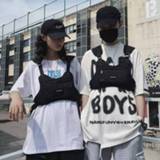 Vest Men Tactical Chest Rig Bags Unisex Fashion Function Streetwear Hip Hop Bag Adjustable Oxford Cloth Waist