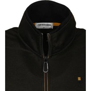 👉 Vest groen stretch XXL male donkergroen No-Excess Zip Print 8720151136381 2900036898016