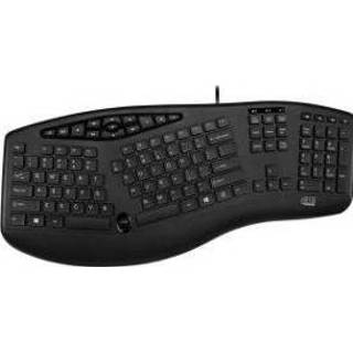 👉 Toetsenbord zwart Adesso AKB-160UB USB QWERTY Amerikaans Engels 783750009386