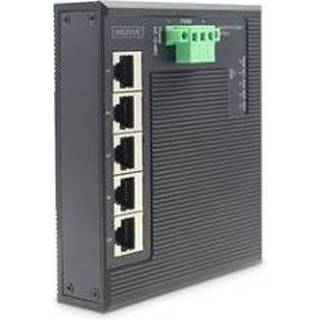 👉 Netwerk-switch zwart mannen Digitus DN-651126 Managed Gigabit Ethernet (10/100/1000) 4016032462835