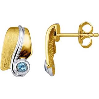 👉 Oorsteker blauw zilver vrouwen aantrekkelijk design Oorstekers KLiNGEL 4055705573652