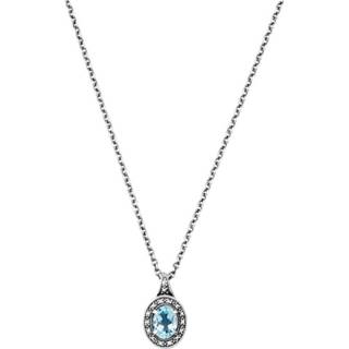 👉 Hanger blauw zilver vrouwen met markasieten ketting Esse 4045228914681