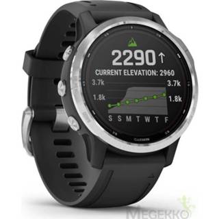 👉 Zwart zilver Garmin fenix 6s Solar zilver/zwart