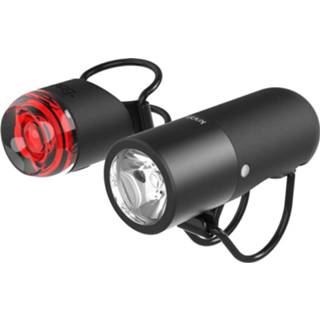 👉 Fietslamp zwart Knog Plugger Front & Rear Light Set - Fietslampen (setjes) 9328389029667