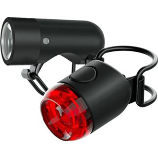 👉 Fietslamp zwart Knog Plug Front & Rear Light Set - Fietslampen (setjes) 9328389028615