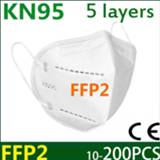 👉 Mascara wit zwart 10-200 ffp2 face mask KN95 facial masks filter maske Mouth FFP2mask anti dust mascaras mascarilla soft white black