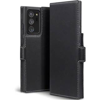 👉 Portemonnee zwart kunstleer slim fit hoes Qubits - wallet Samsung Galaxy Note 20 Ultra 5053102869223