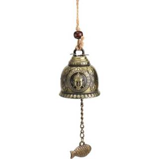 👉 Boeddhabeeld Vintage lichtmetalen Bell Blessing Feng Shui Wind Chime voor Geluk Fortuin Ambachten Thuis Auto Opknoping Decor Deco 8720072558576