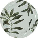 HEMA Papieren Borden - Γ22.5 Cm - Plant - 8 Stuks HEMA Papieren Borden - Γ22.5 Cm - Plant - 8 Stuks