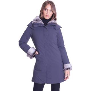 👉 Downjacket XL vrouwen grijs Long Artic Down Jacket With Hood