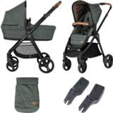 👉 Kinderwagen groen zwart luchtbanden zwenkwielen voor All-Terrain kinderen Qute Q-Move 2-in-1 Jeans 6011639961963