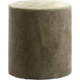 Poef groen stof Simon - 45x40 cm Leen Bakker 8714901745107