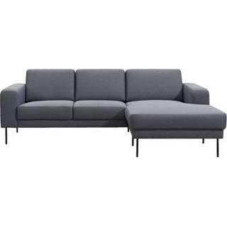 👉 Hoekbank grijs stof small Tom - Malmo donkergrijs 95 Leen Bakker 8714901747576