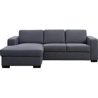 👉 Hoekbank grijs stof large Tom links - Malmo donkergrijs 95 Leen Bakker 8714901747521