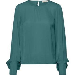 👉 Blous vrouwen groen Pully Blouse