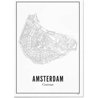 👉 Poster wit Wijck Amsterdam centrum A3 30 x 40 7448131717726