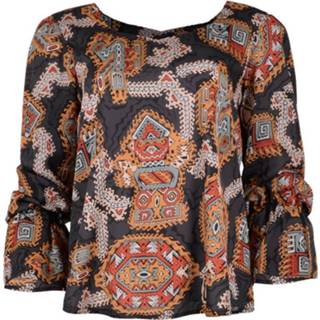 👉 Blous vrouwen bruin Patrice blouse azteken