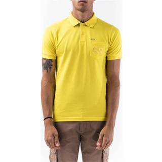 👉 Poloshirt male geel Polo shirt