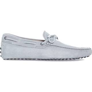 👉 Moccasins male grijs with laces and spikes