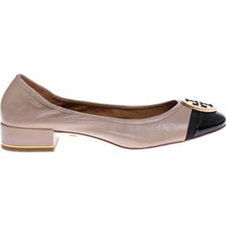 👉 Ballerina's leather vrouwen beige Minnie Cap-Toe Ballerinas With Metal Piece 25 1601003576043