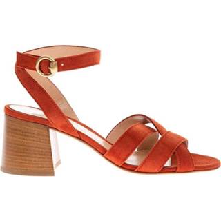 👉 Sandaal vrouwen oranje Sandals with crossed bands
