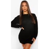 👉 Crew Neck Sweater Dress, Black