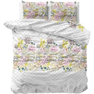 👉 Kussenslop Katoen-Polyester wit Sleeptime Elegance Inspire 2-persoons (200 x 220 cm + 2 kussenslopen) Dekbedovertrek 8720105605826