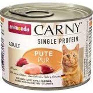 👉 6 x 200 g Animonda Carny Single Protein Adult mit Pute pur Katze Nassfutter 4017721836937